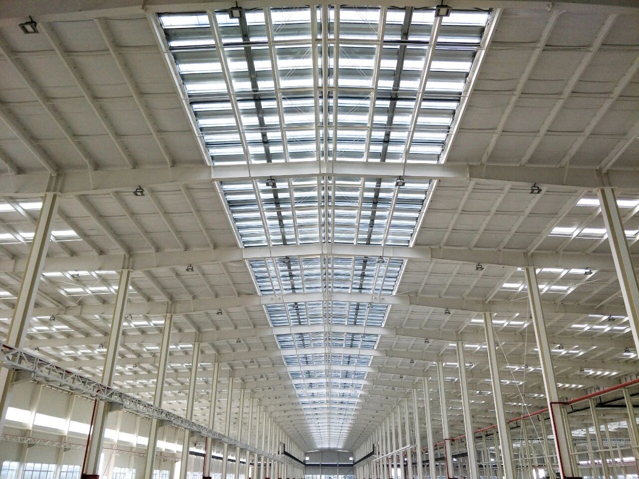 Figure 2. A Multi-span Steel Portal Frame Warehouse (Illustration Only)