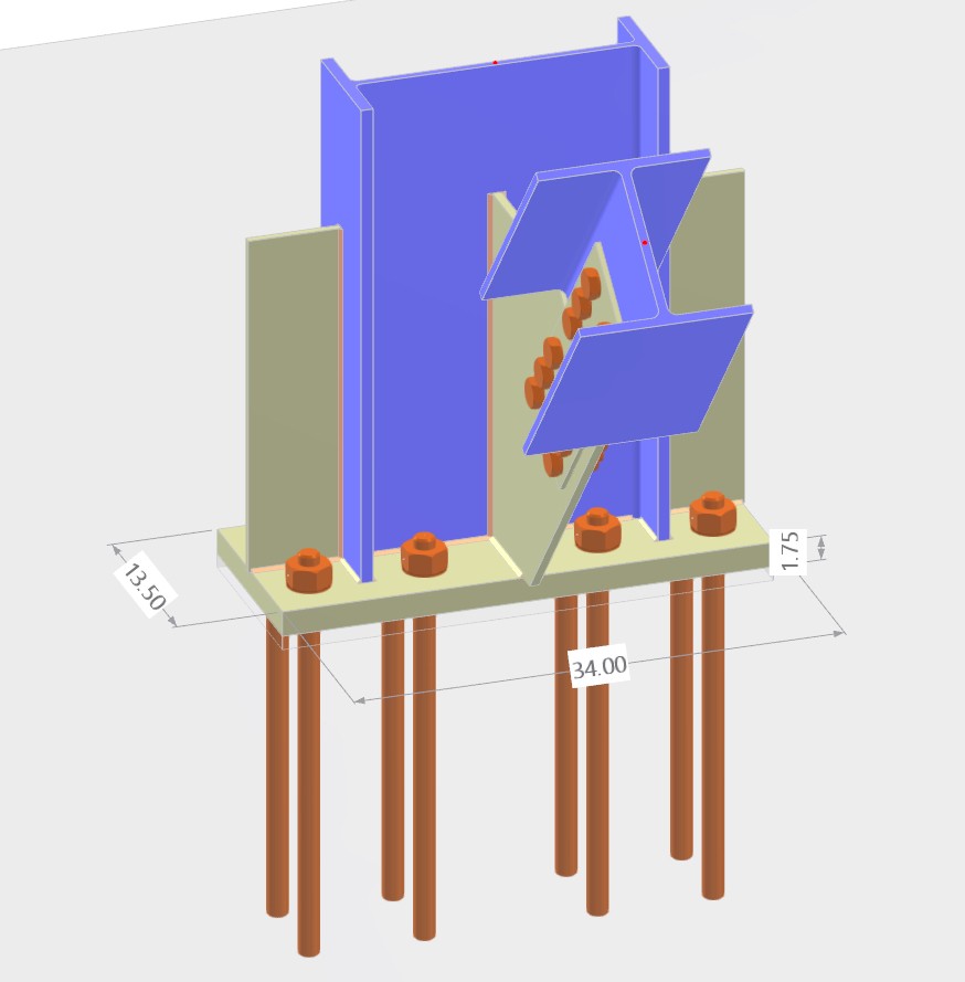 Figure 3. Steel Structure Connection Detailing Under AISC