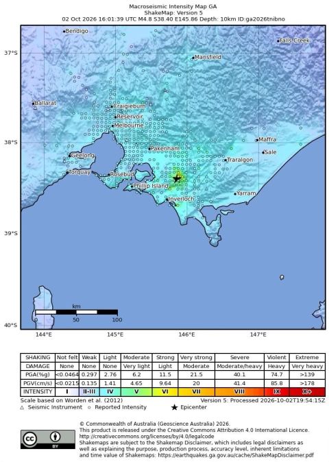 Melbourne’s earthquake: magnitude, intensity and building response — attachment 2