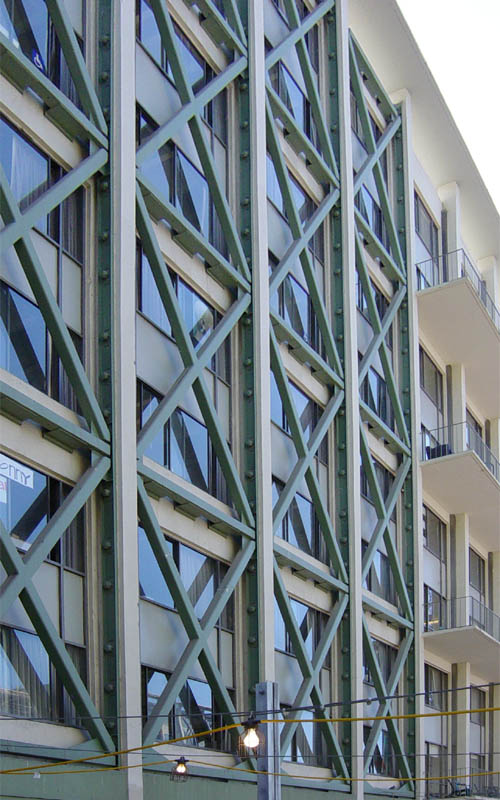 A Seismically-Retrofitted Building